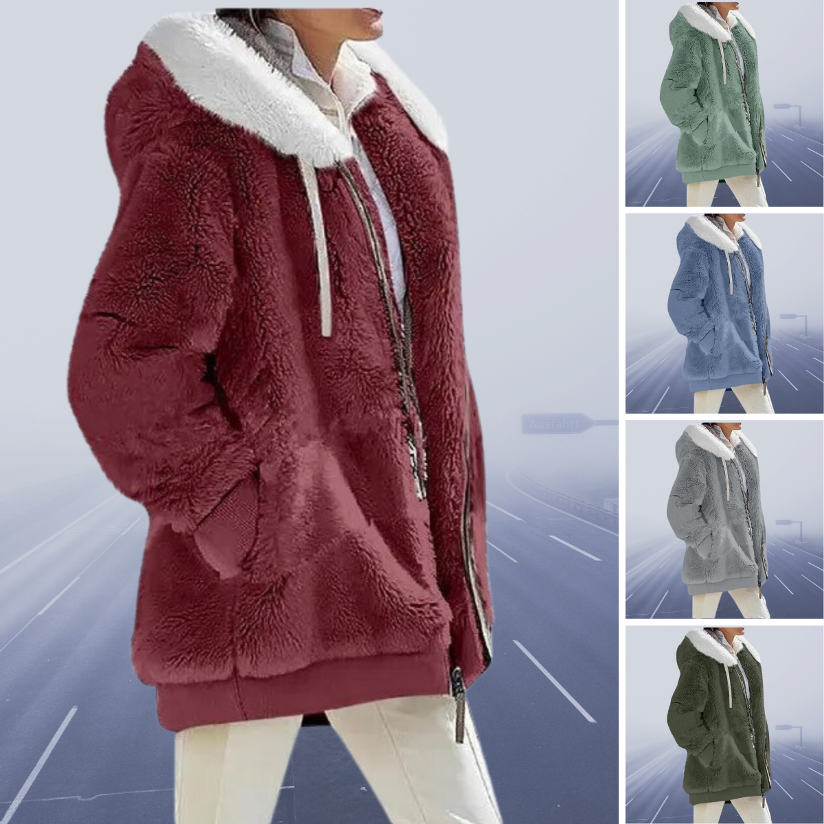 Elisa | Fleece jacket Comfortable Super warm Soft Modern