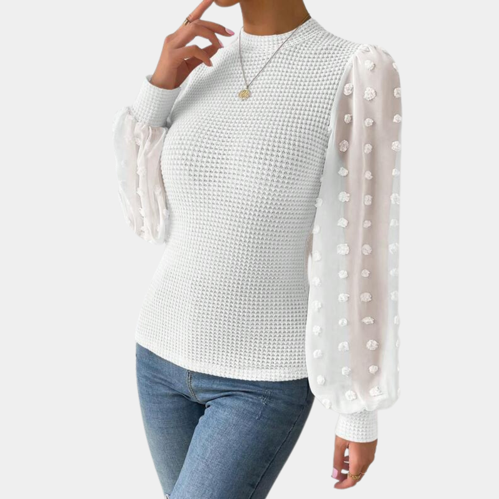 Briselda® | Elegant Women'S Blouse With Puff Sleeves