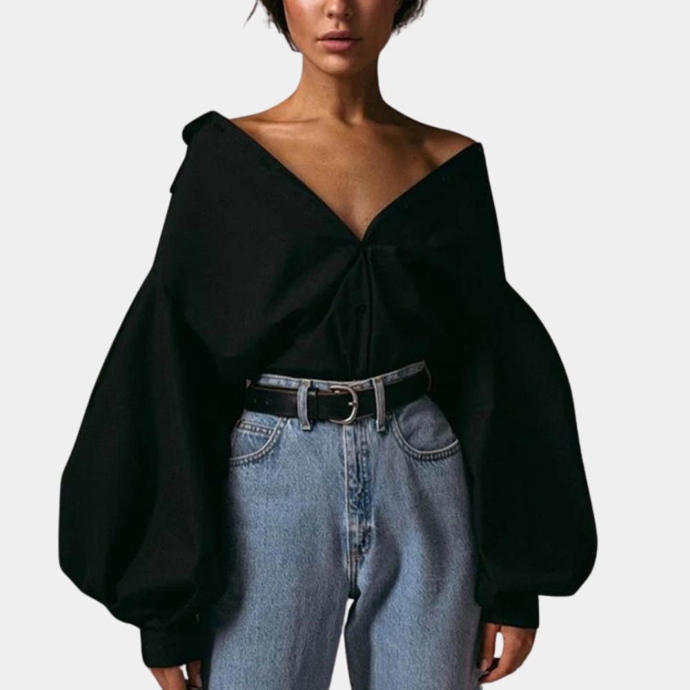Brissa® | Women'S Blouse With Puff Sleeves