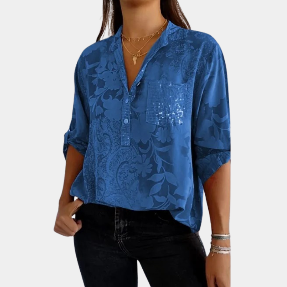 Ashley® | Women's blouse with adjustable sleeves for ultimate comfort and style