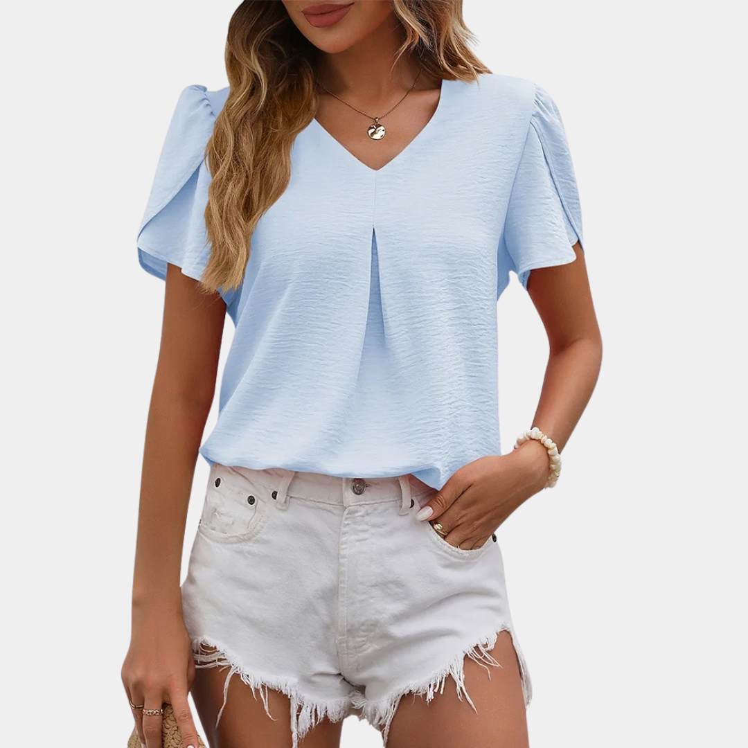 Brisia® | Elegant Women'S V-Neck Blouse.