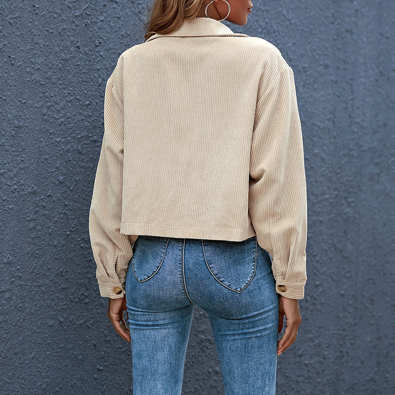 Alina | Women's corduroy jacket with lapel collar