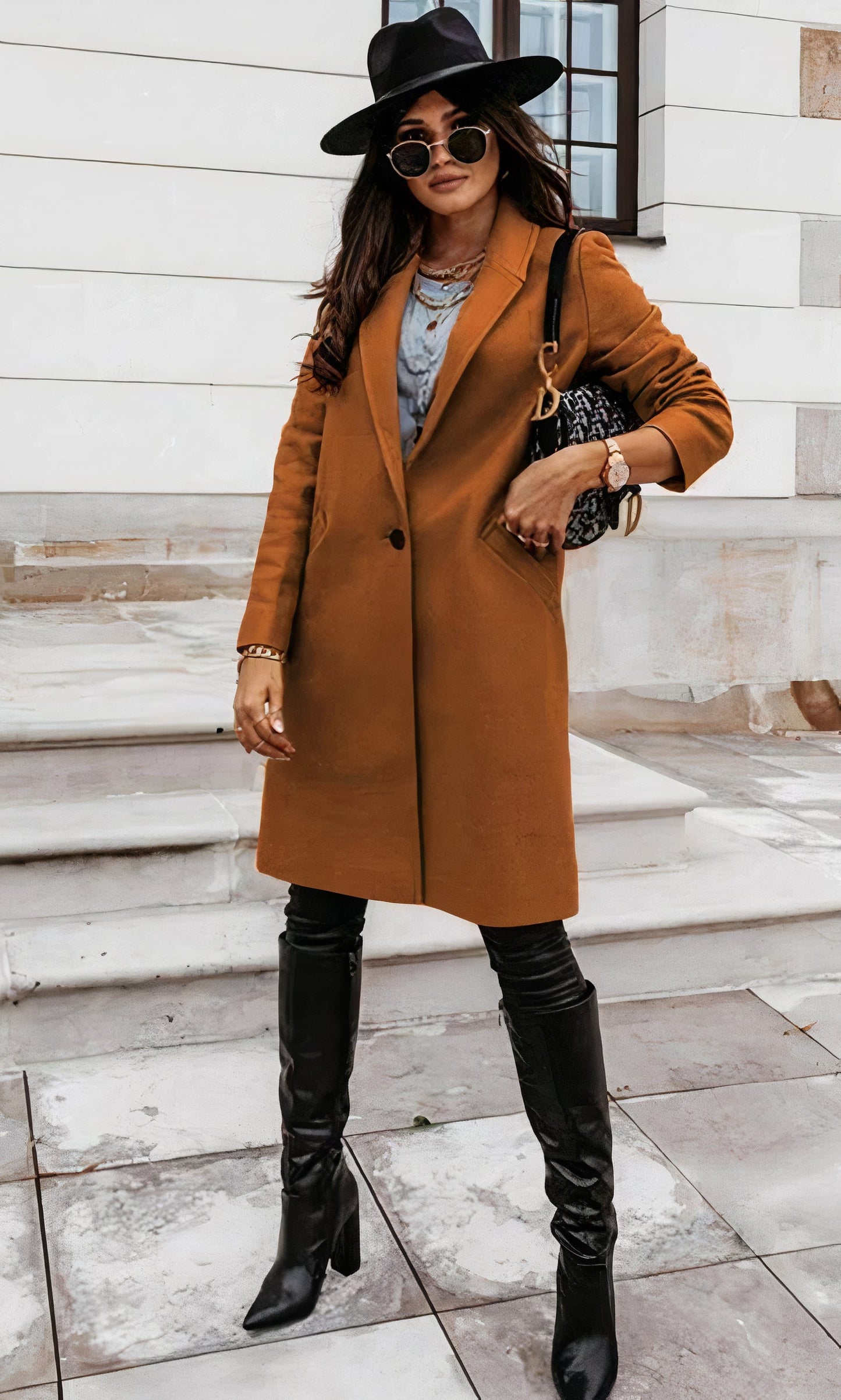 Astrid® | Elegant long coat for women
