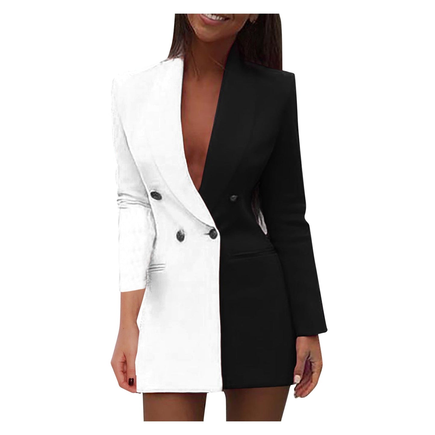 Anuncia® | Two-Tone Blazer Dress