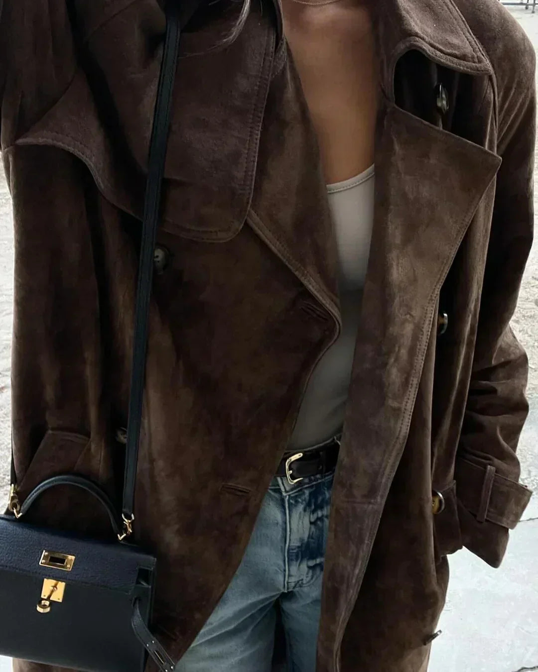 Brigitte® | Milano I Long suede jacket