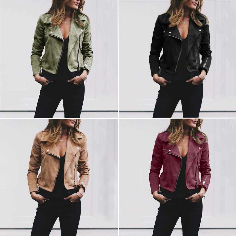 Antonia® | Suede biker jacket for women