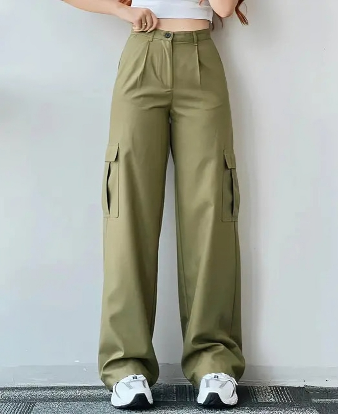 Binnie® | Cargo Pants For Women With High Waist And Wide Legs