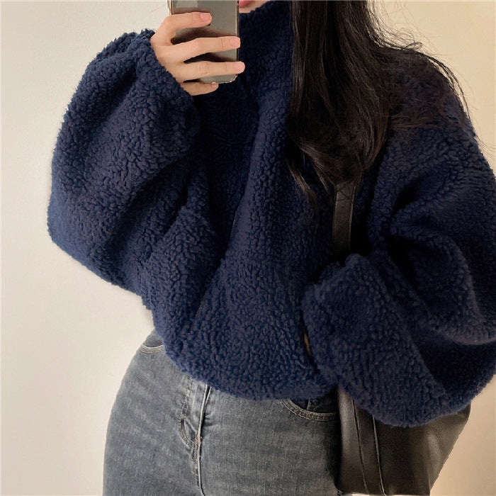Bianca | Fluffy zip up jacket for women