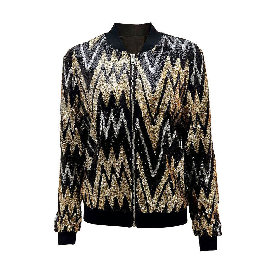 Diana | Sequin Bomber Jacket for Women