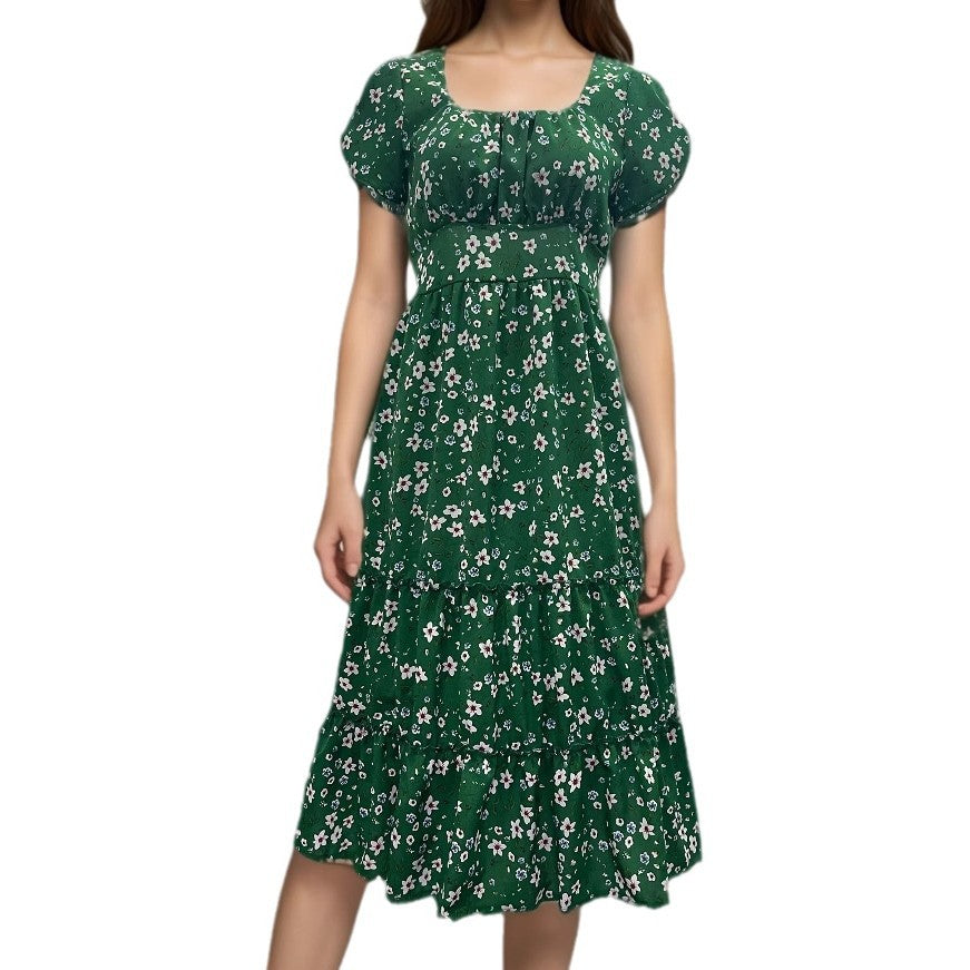 Cecilia® | Women'S Floral Pleated Maxi Dress