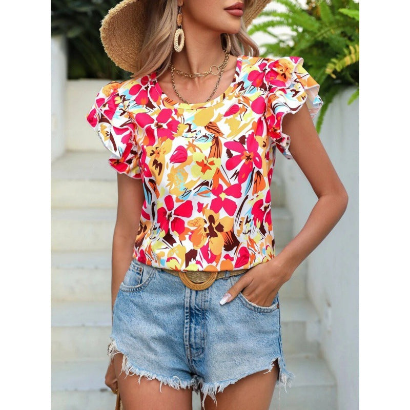 Debora® | Women'S Floral Puff Sleeve Top