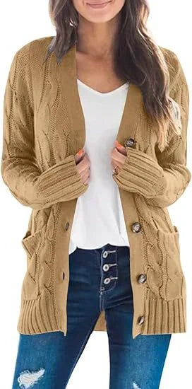 Cecilia | Knitted cardigan with buttons for women