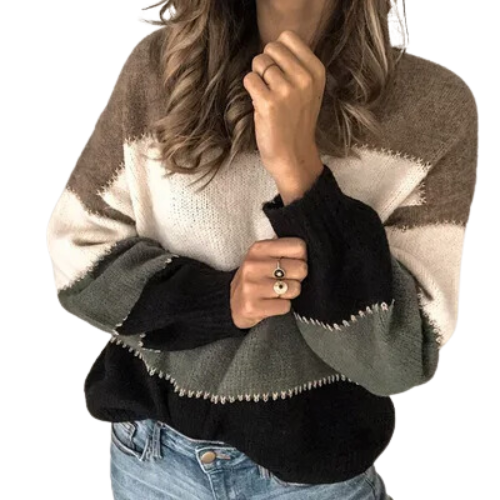 Corina® | Fashionable striped knitted sweater