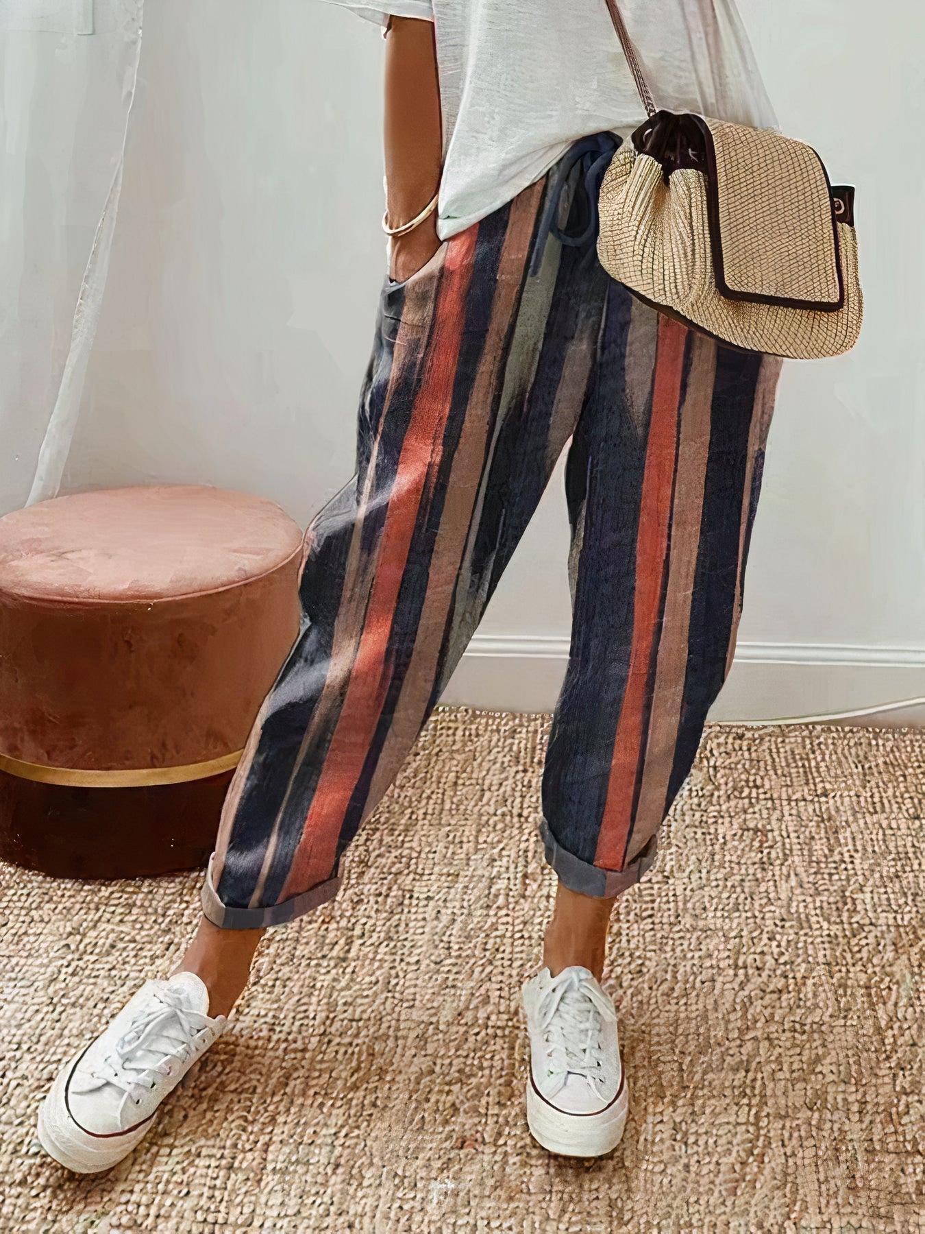 Eliza® | Cropped Trousers With Elastic Waist