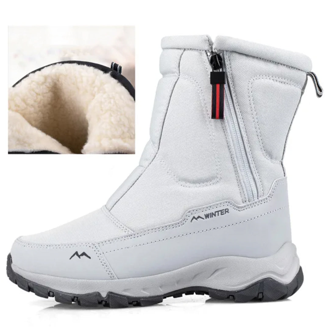 Men’s Snow Boots – Water-Resistant – Mid-Height – Lugged Sole – Protective Toe Cap