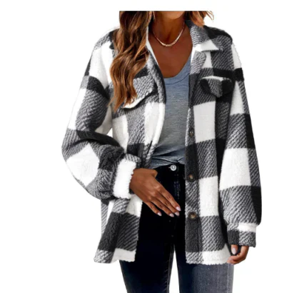 Amira | Women's jacket with checked pattern