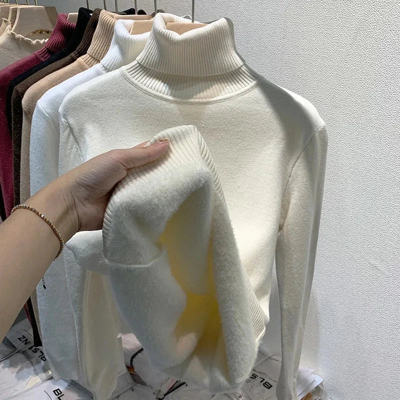 Delia® | Turtleneck sweater with soft lining