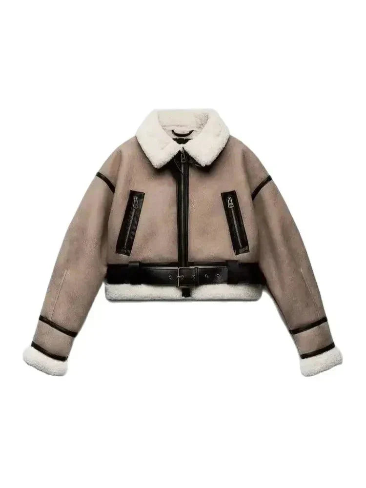 Basilisa | Faux short winter jacket