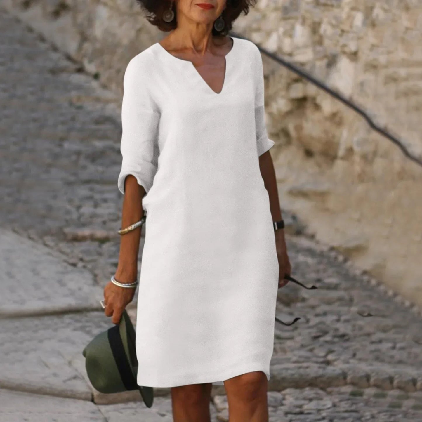 Anabel® | Tummy-Covering V-Neck Dress
