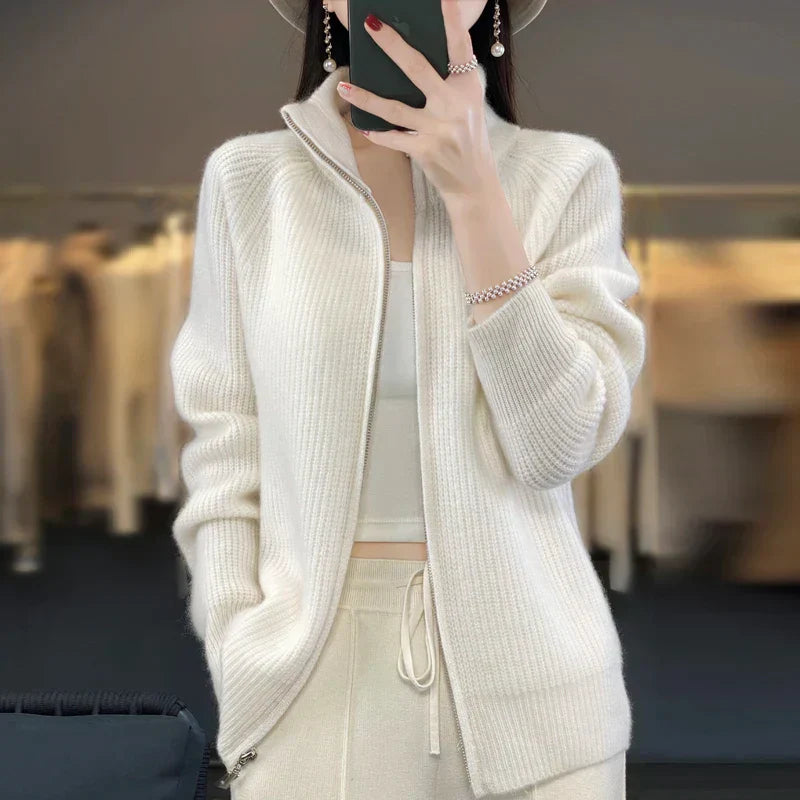 Teresa | Women's Zip-Up Sweater Jacket