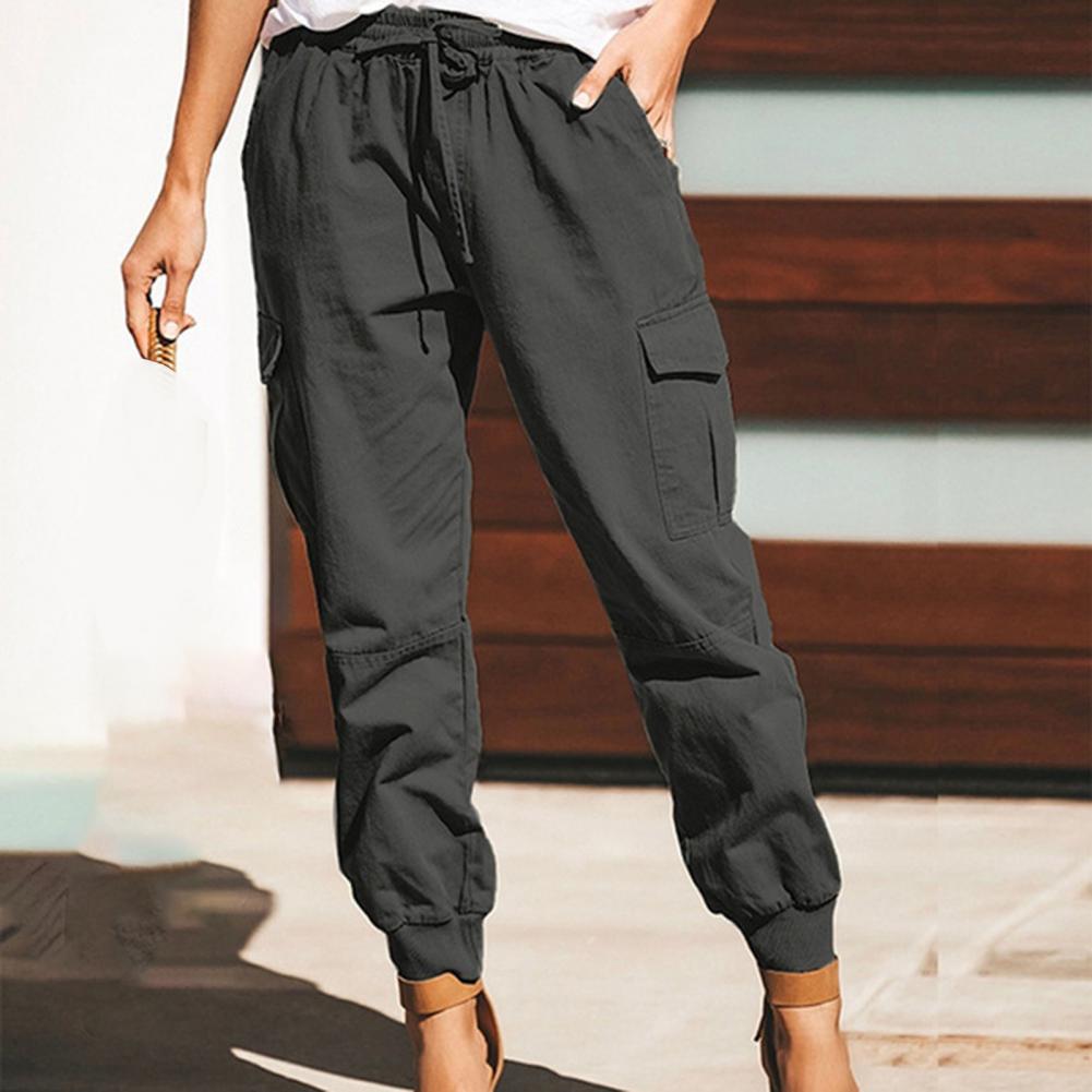 Bev® | Straight Cargo Pants With Drawstring