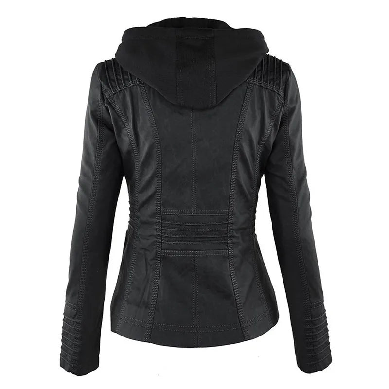 Claire® | Elegant leather jacket