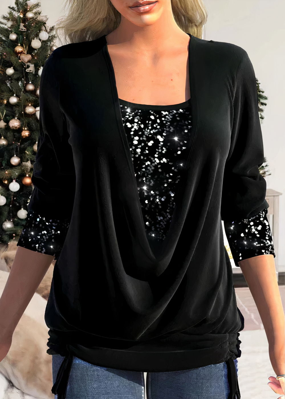 Delia® | Glamour 2024: Sophistication Of Glittering Blouses