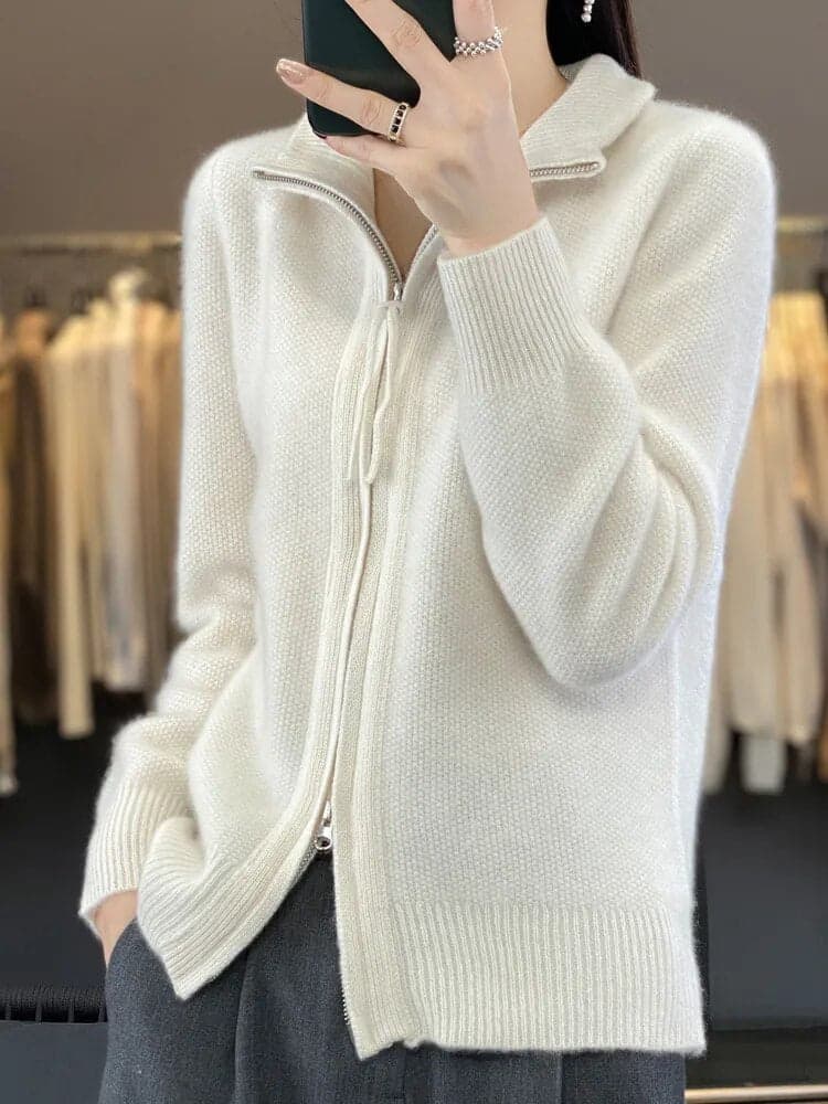 Concepcion® | Cashmere sweater with zip