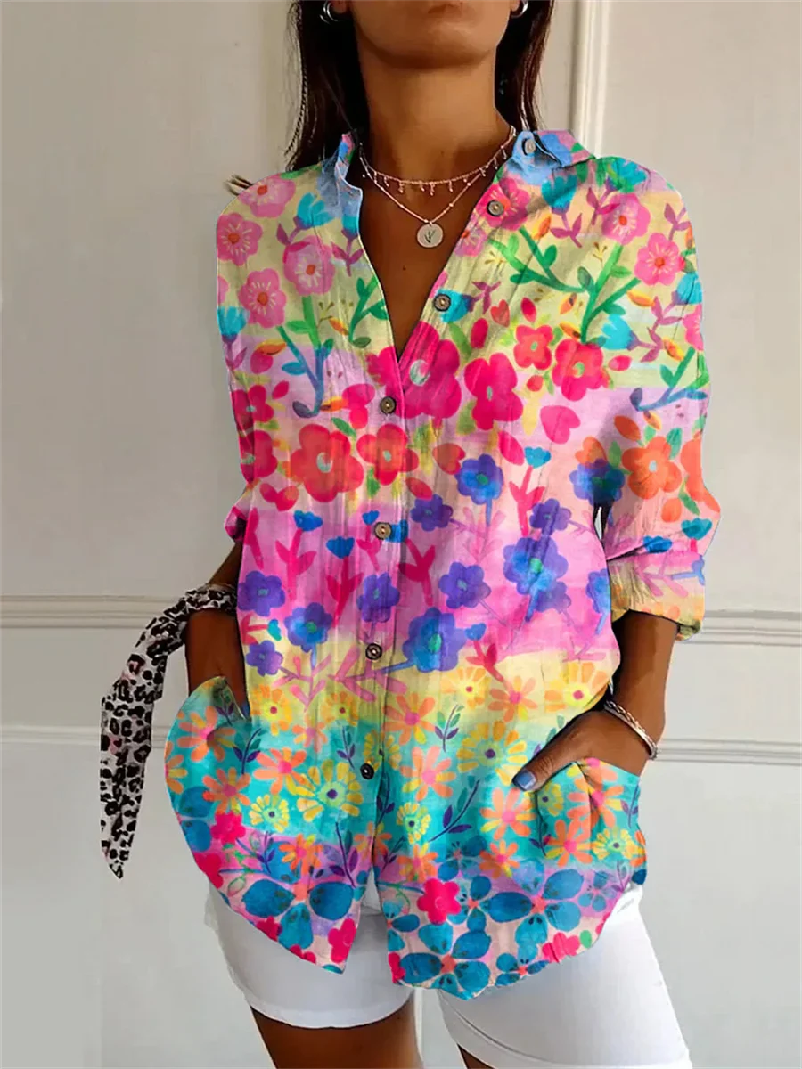 Brookton® | Casual Floral Pattern Blouse