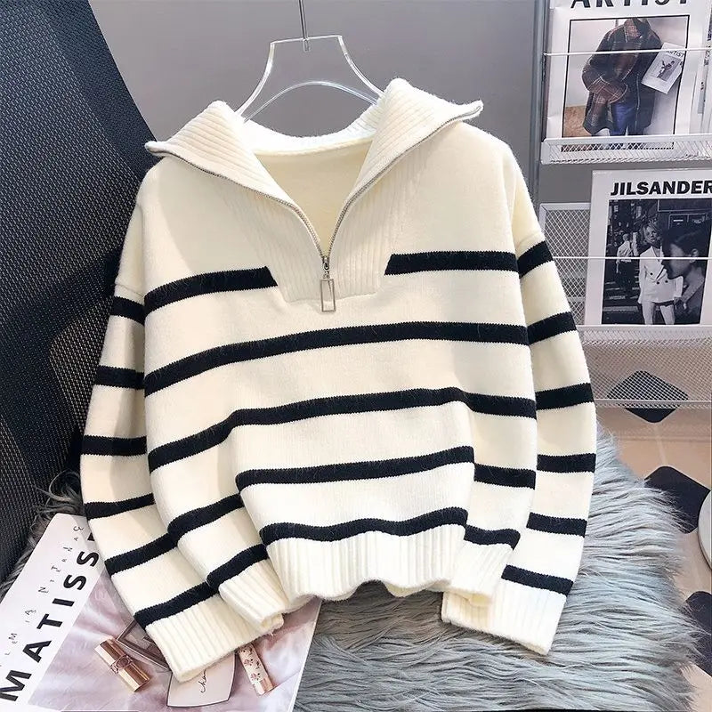 Araceli | Oversized striped sweater for women