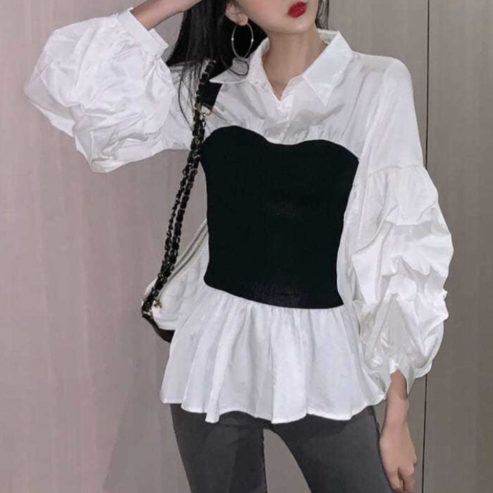 Bricenna® | Elegant Blouse With Lantern Sleeves