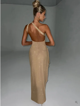 Anfisa® | Elegant Cocktail Dress With Pearl Trim And Back Neckline