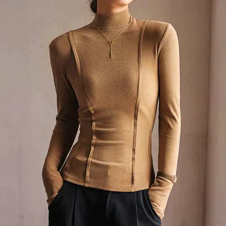 Belinda | Long sleeved turtleneck sweater for women