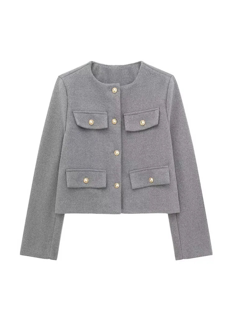 Elizabeth® | Classic Tweed Blazer Autumn Fashion