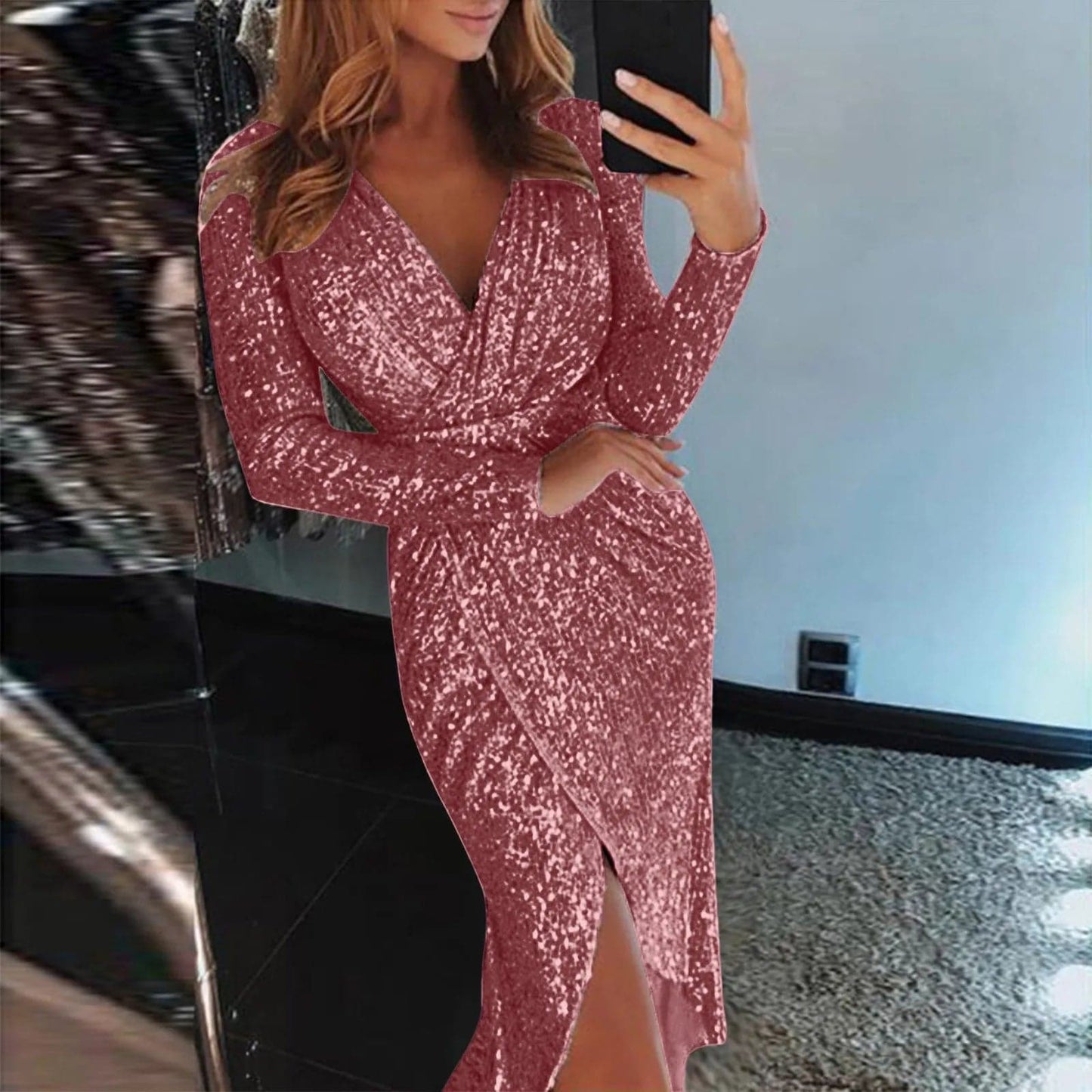 Antonia® | Glamorous sequin wrap dress