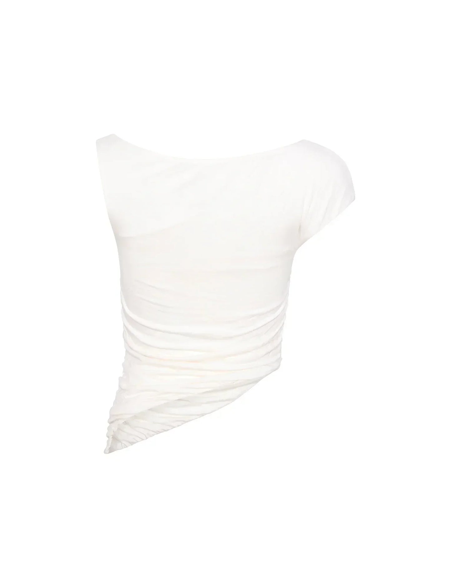 Alejandra® | White twisted top and skirt
