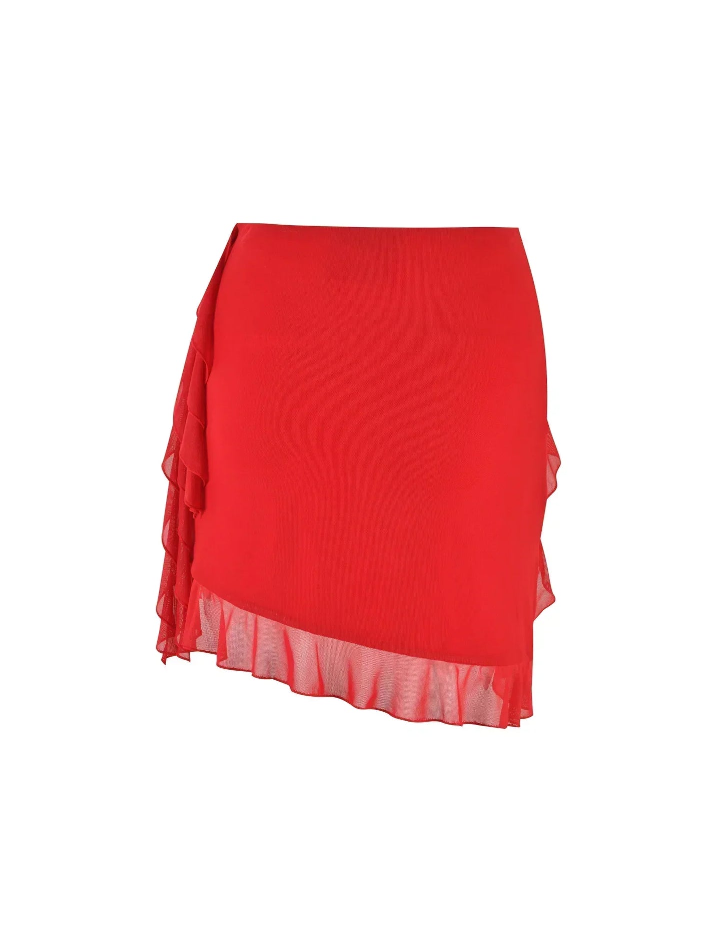 Delia® | Top and skirt with ruffles