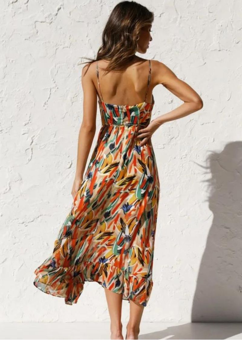 Elisa® | Colorful Midi Dress