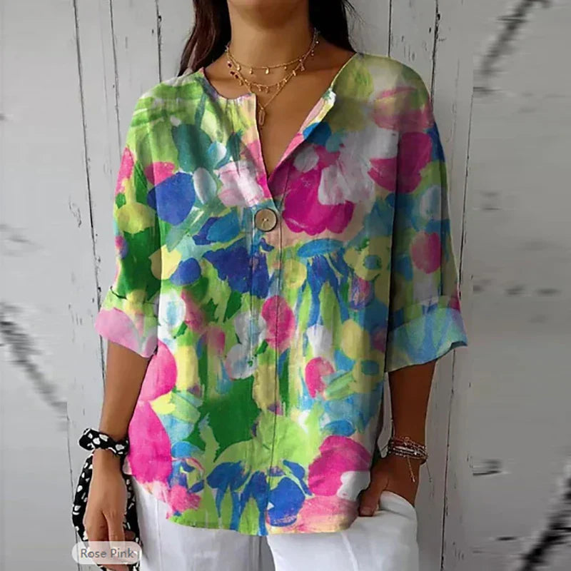 Buceti® | Cotton Linen Blouse