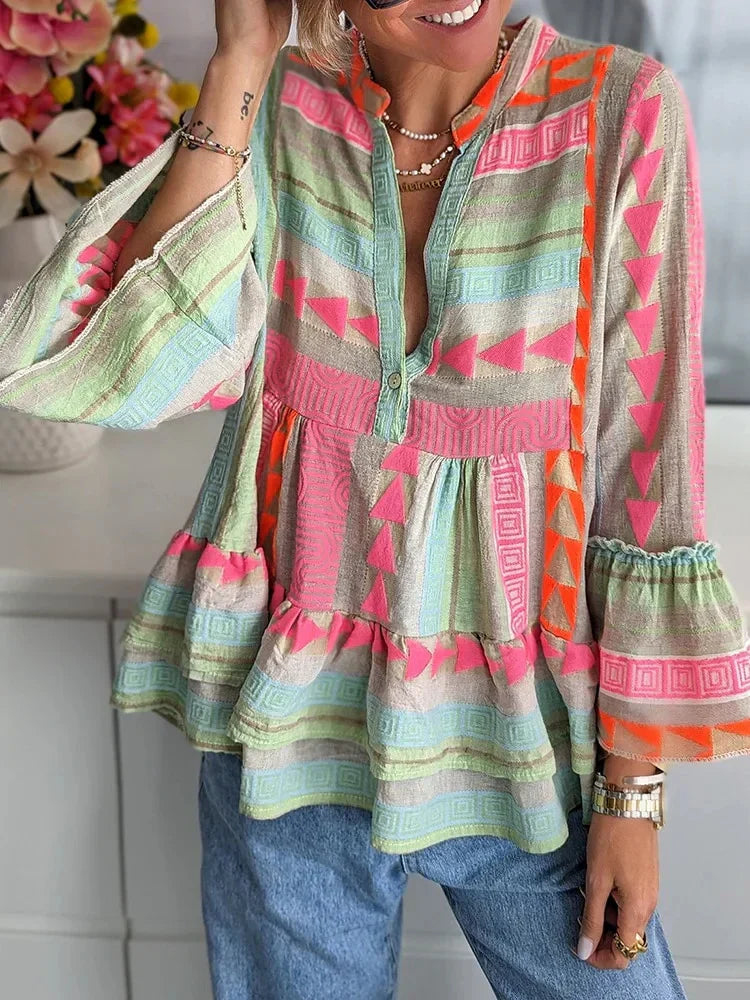 Brugh® | Geometric Blouse For Women