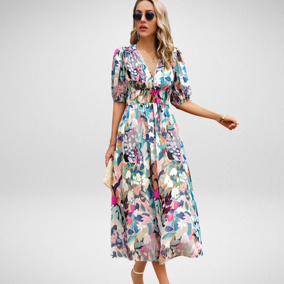 Dayana® | Elegant Dress With V-Neckline