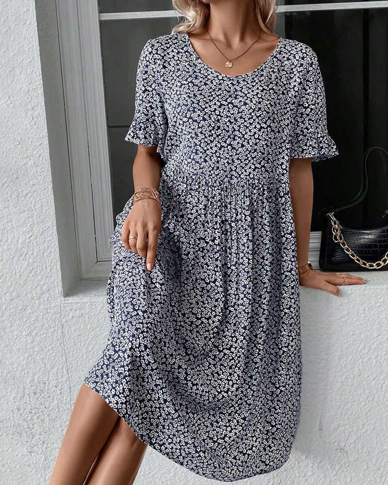 Adrianna® | Elegant Floral Midi Dress