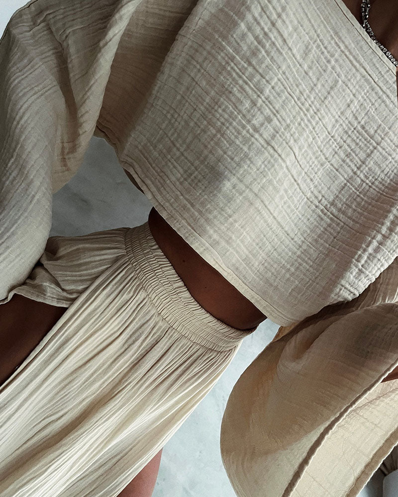 Antonella® | Two-Piece Set Flowy Split In
