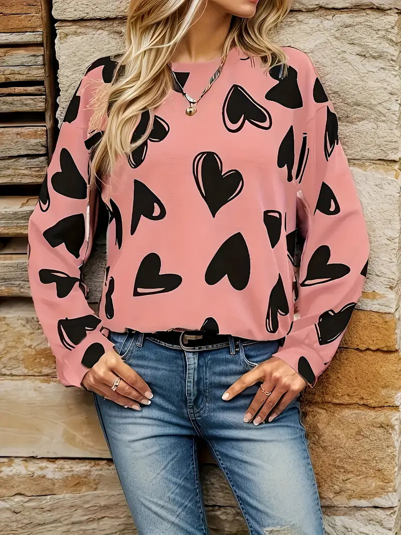 Carolina® | Chic crew neck sweater from Chic Heartbeat