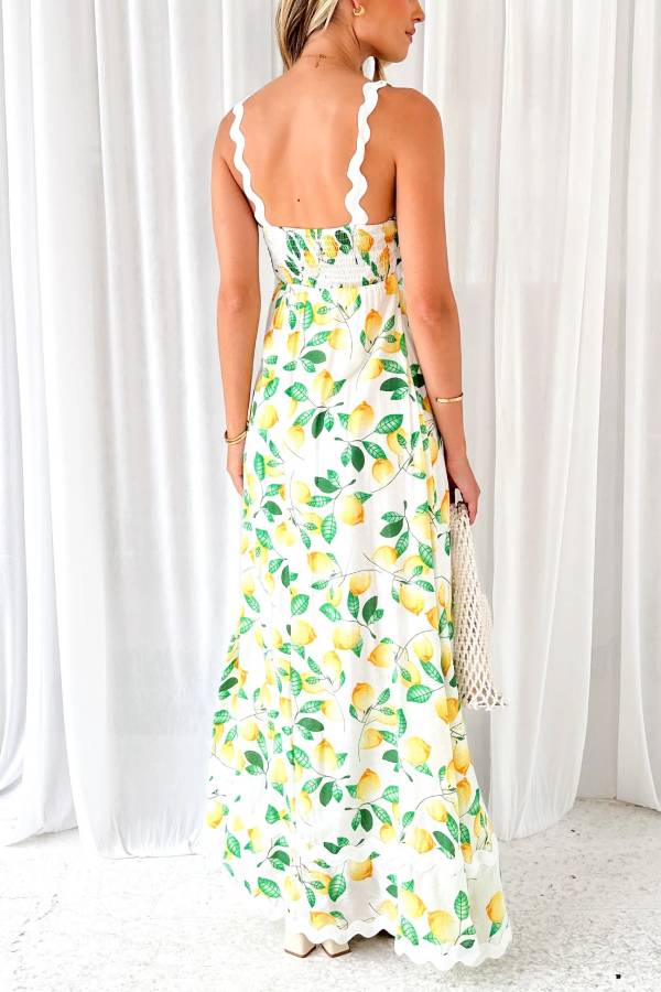 Ariana® | Lemon wine maxi dress