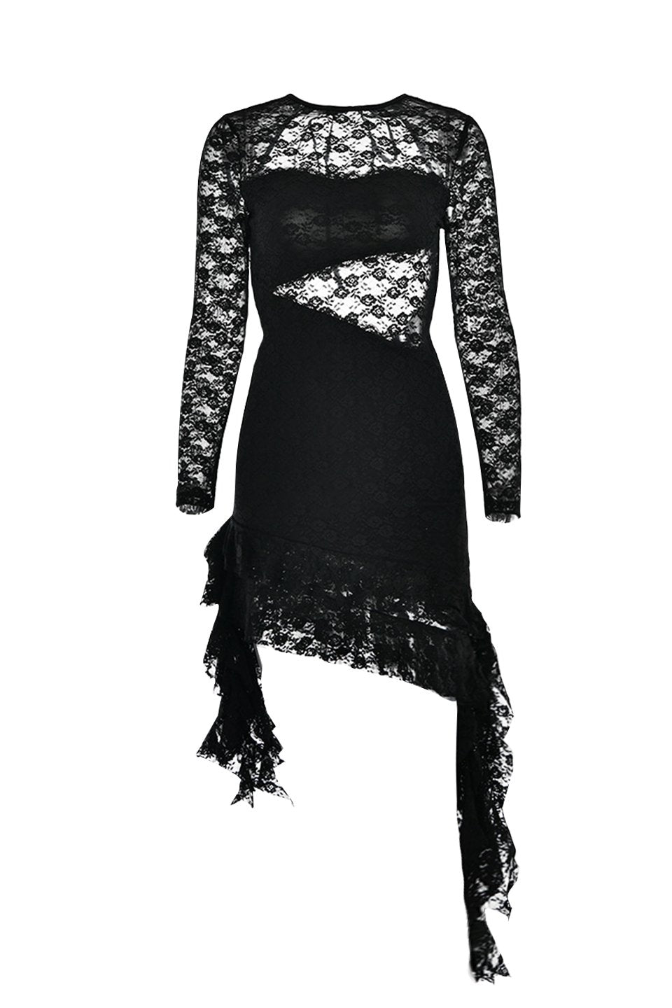 Clara® | Lace mini dress with ruffles