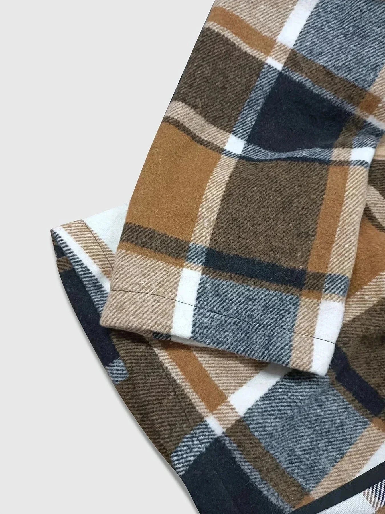 Alicia® | Open front checked blazer coat