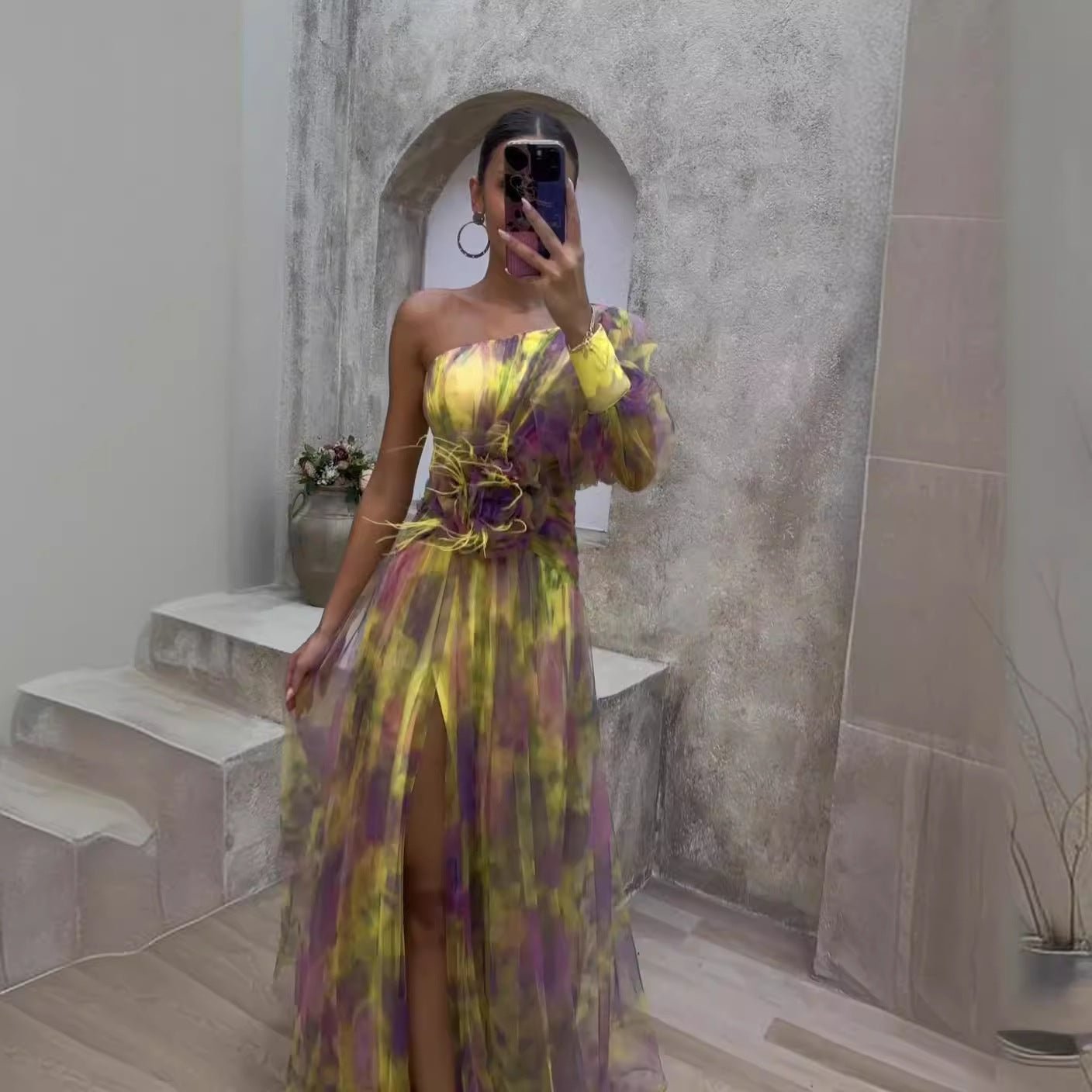 Araceli® | Elegant Long Sleeve Maxi Dress