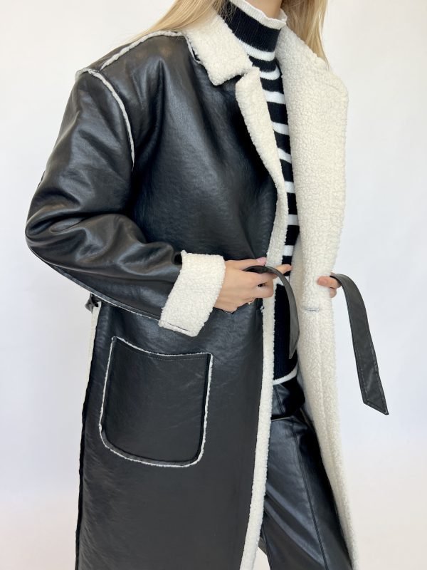 Dana® | Thick leather trench coat