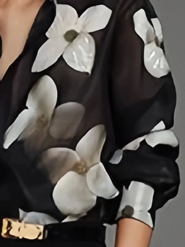 Britta® | Elegant Blouse With Floral Design